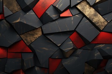 Background of black and red stone slabs