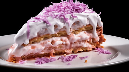 cream cake HD 8K wallpaper Stock Photographic Image 