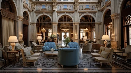 Selbstklebende Fototapeten Hotel interior design in Venice © Savinus