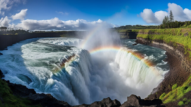 falls country HD 8K wallpaper Stock Photographic Image 