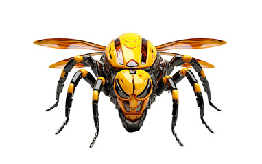 Realistic 3D Firefly Robot on Transparent background