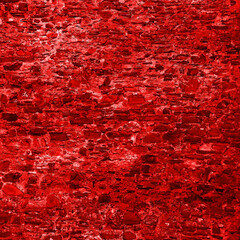 Colorful red stone wall texture background