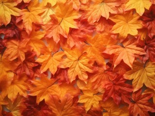Naklejka na ściany i meble A background with colorful autumn leaves