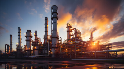 Fototapeta premium burning flames and smoke rising in the background