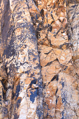 Volcanic rocks of Cerro del Cinto in Rodalquilar