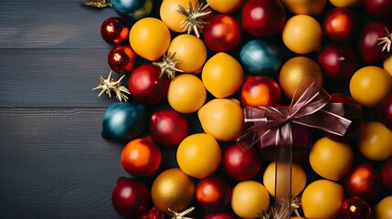 Christmas and New Year holiday background Xmas greeting, Gift Box idea