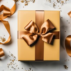Christmas and New Year holiday background Xmas greeting, Gift Box idea