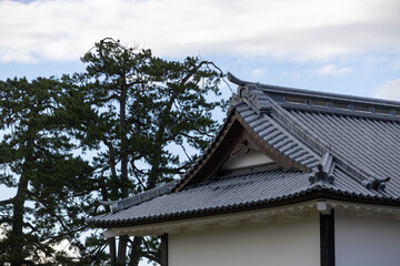 Scenery of the Kanazawa castle park in Kanazawa, Japan