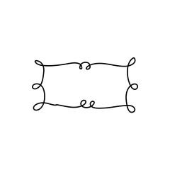 Doodle Frame And Border Elements Hand Drawn