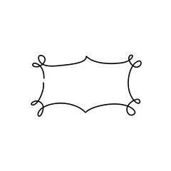 Doodle Frame And Border Elements Hand Drawn