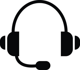 Obraz premium Wireless Headphone icon with sound wave outline and solid vector, Customer service. Customer support. Design element suitable for website, print design or app.