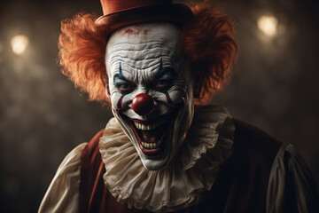 The Perverted Clown Grins with a Creepy Mirth, Adding a Sinister Twist to the Twisted World