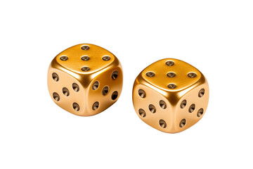 dice isolated on transparent background, Generative Ai