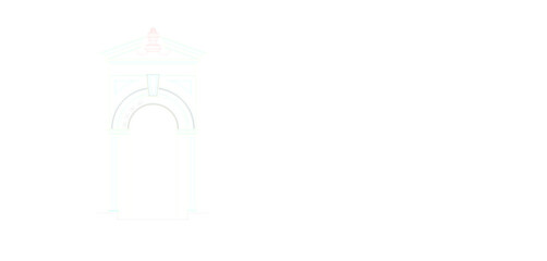 vector illustration sketch of classical architectural detail of ancient entrance gate