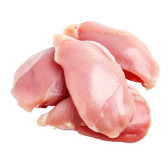 Fresh chicken meat isolated on transparent background,transparency  - obrazy, fototapety, plakaty