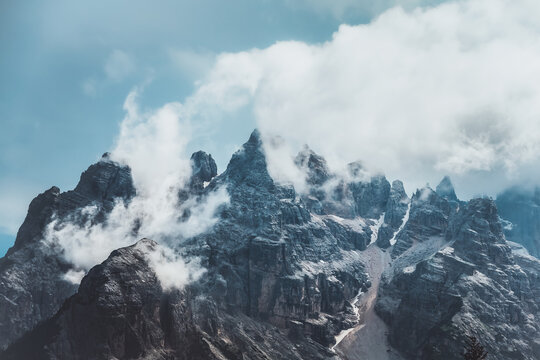 Beautiful landscape of Dolomite mountains