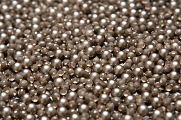 image of silver solder balls used in bga process