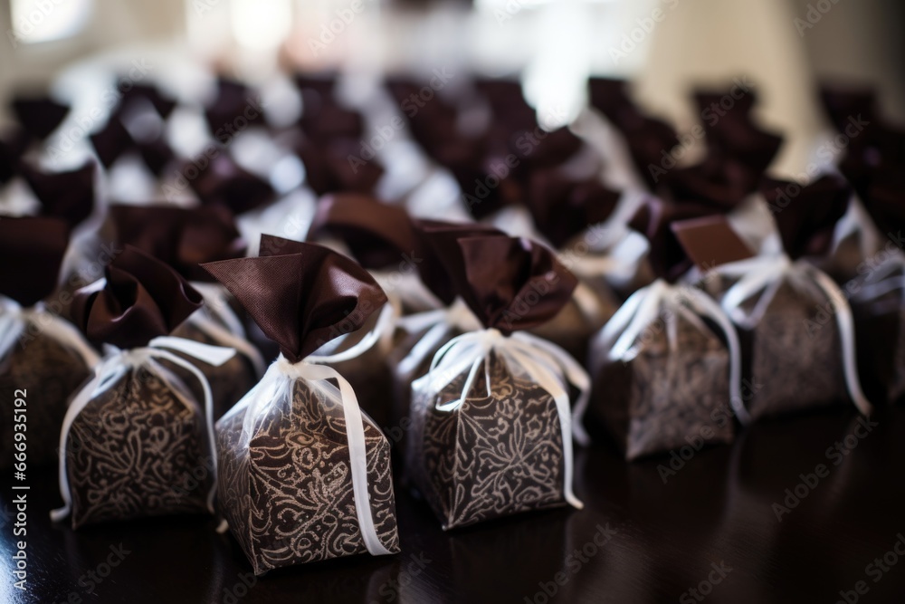 Wall mural a detailed shot of wedding favors