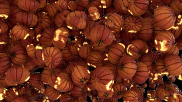 Halloween pumpkin transitions lanterns diagonal whipe.