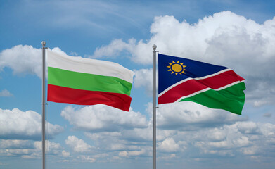 Namibia and Bulgaria, country relationship concept