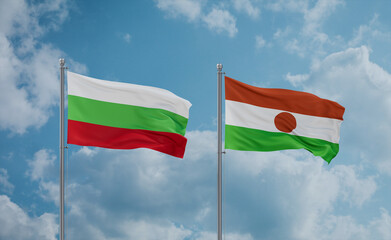 Niger national flags, country relationship concept