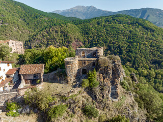 Fototapeta na wymiar Aerial view of Castarne Huesca Spain