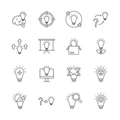 Set of icon ideas concept