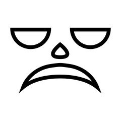 Fototapeta premium Halloween Face icon vector. Scary face illustration sign. Pumpkin face symbol or logo.