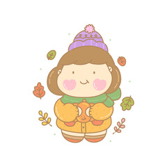 girl in autumn 