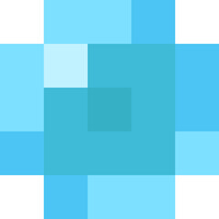Pixel art water drop icon 9