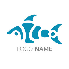 abstract fish logotype