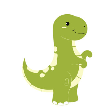 Green Cute Standing Dinosaur | Dinosaurs Series