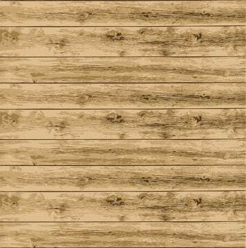 Vector texture of old and grunge wooden boards - scalable background