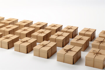 packaging boxes, gift boxes with kraft paper,