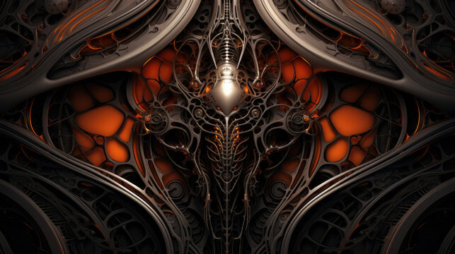 Orange Biomechanical Texture