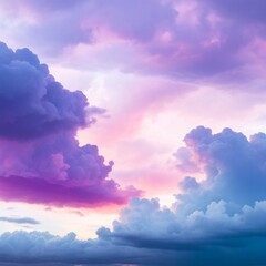 Colorful sky generative Ai 