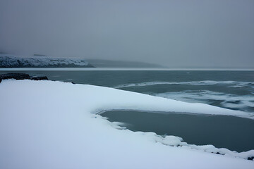 Snow and the sea, generative ai