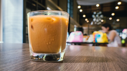Iced Thai milk tea