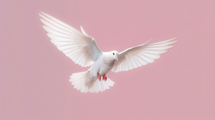 dove of peace , bohemian aesthetic pastel tones and simplicity, decoration, ,wedding theme background.