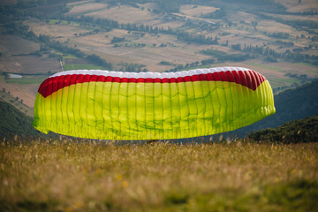 paragliding takeoff