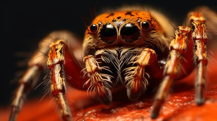 Extreme hyperzoom showcasing the detail of a spider