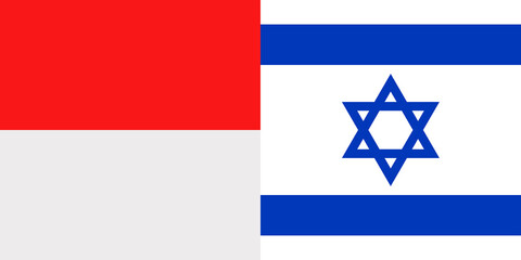 flag of Israel and Monaco in one image
