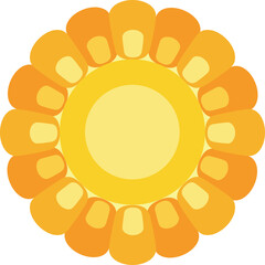 Corn icon vector. Corn on white background.