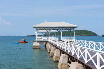 Asdang Bridge on on Koh Sichang Chonburi Thailand in Summer