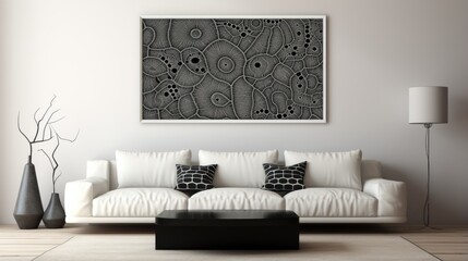 A timeless monochrome abstract with intricate textures