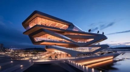Foto op Aluminium Antwerpen A striking architectural design pushing the boundaries of innovation
