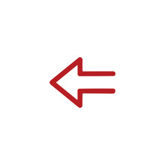 arrow icon on white background vector symbol	