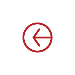arrow icon on white background vector symbol	