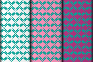 Seamless geometric patterns minimal cover design.