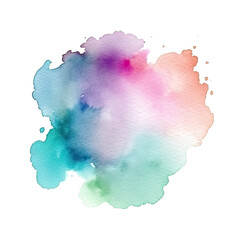 Color burst: abstract multicolored smoke with vibrant hues and isolated particles on transparent background.